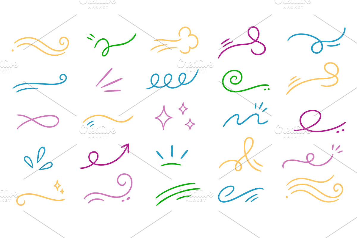 STYLISH ABSTRACT MARKER STROKES 25+, an Outline Icon by Olena Halahan (Photo 2 of 2)
