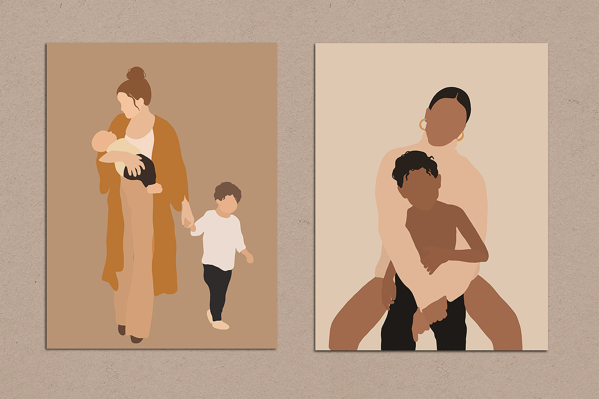 Mother's Love Abstract Posters, a Decorative Illustration by Miracles Everywhere (Photo 3 of 6)