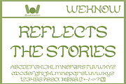 Folk Music font, a Font by weknow (Thumbnail 8 of 8)