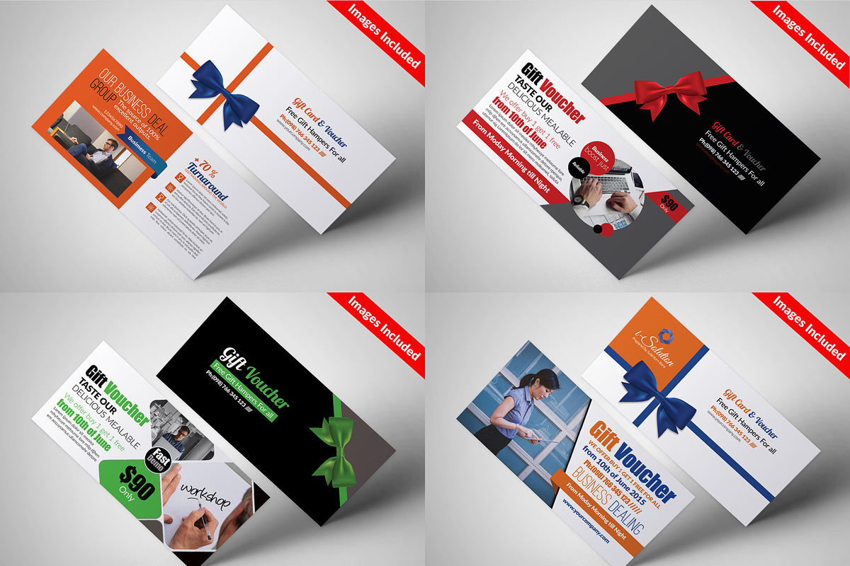10 Gift Hamper Gift Voucher Bundle, a Card Template by Business Flyers (Photo 3 of 4)