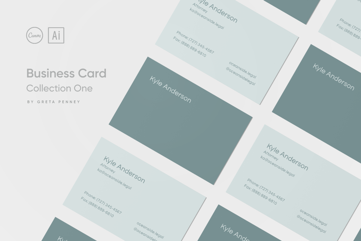 Canva + AI Business Card Collection, a Business Card Template by Viaduc (Photo 1 of 4)