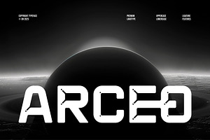 Arceo || Modern Futuristic Sans Seri, a Sans Serif Font by Ermedia Studio