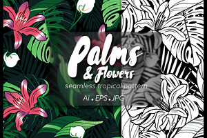 P&F seamless tropical pattern
