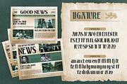 Prestion, a Sans Serif Font by Burntilldead (Thumbnail 5 of 12)