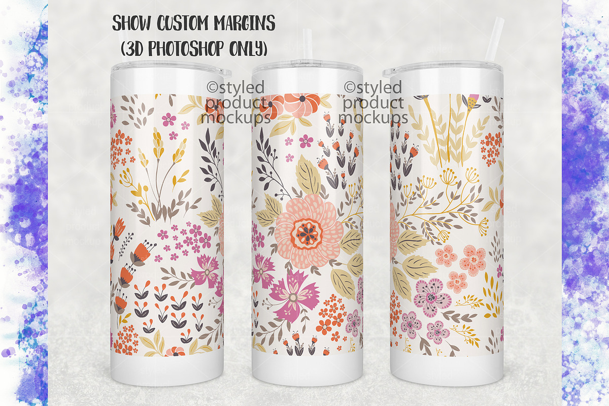 20oz skinny tumbler mockup, a Product Mockup by StyledProductMockups (Photo 4 of 5)