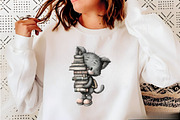 Gray Cat Clipart Bundle., an Illustration by SVGArt (Thumbnail 9 of 9)