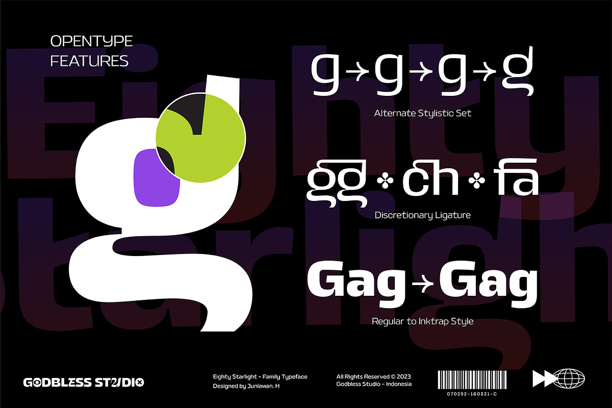 Eighty Starlight, a Sans Serif Font by Godbless Studio (Photo 7 of 18)
