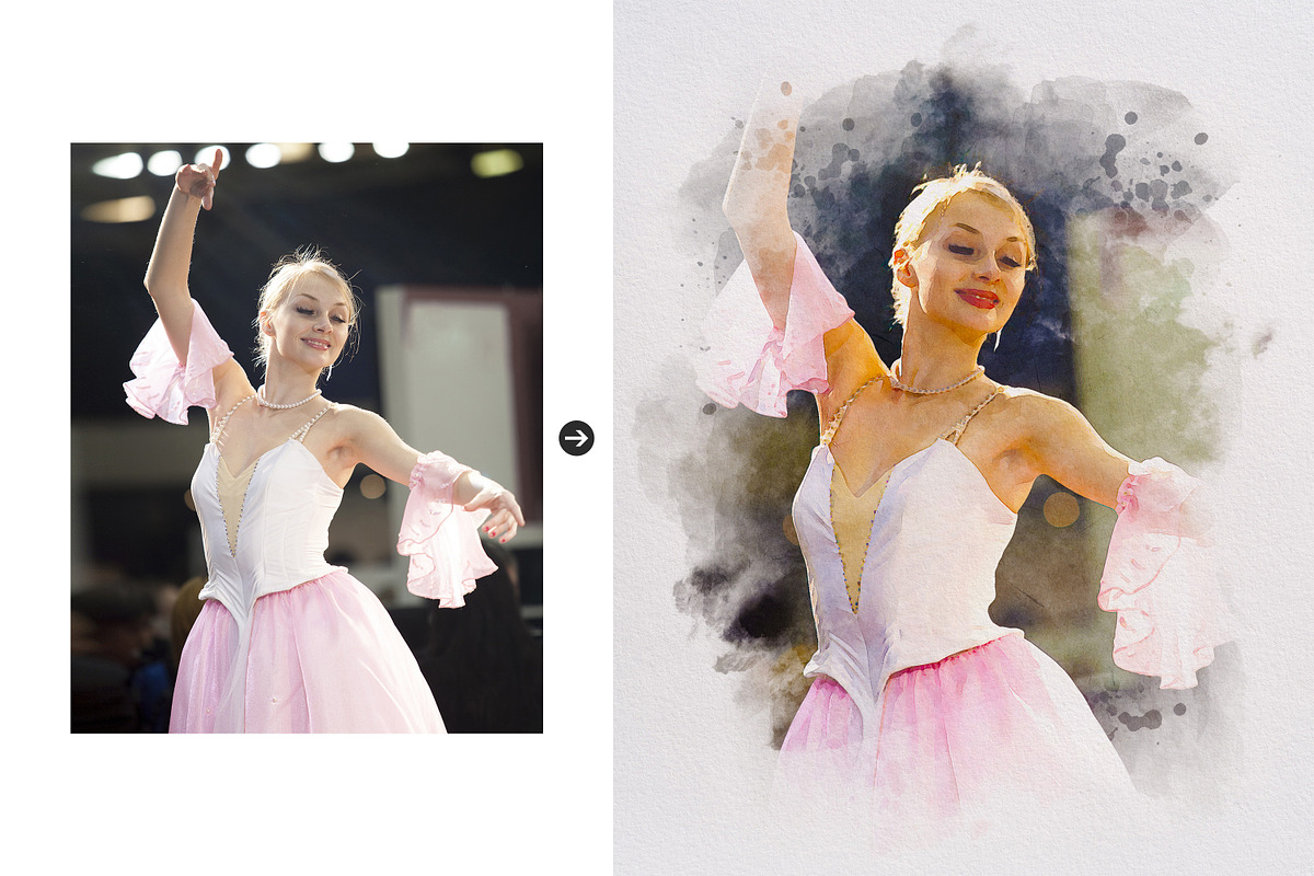 Soft Brush Watercolor Photo Effect, an Action Add-On by liptouse (Photo 2 of 11)