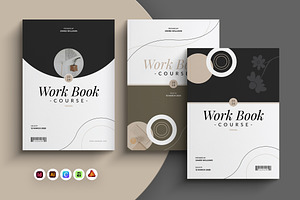 Minimal Work Book Cover Layout, a Brochure Template by Spark_Creative