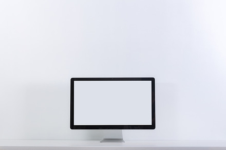 Desktop mockup containing art, artist, and business