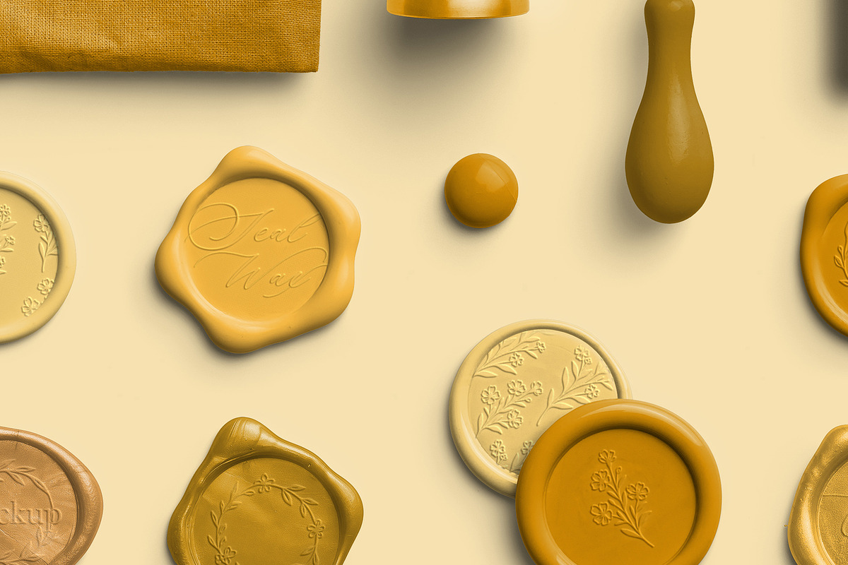 Golden Elegant Sealing Wax PNG Pack, an Object Graphic by Custom Scene (Photo 6 of 8)