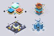 Set isometric illustrations for web., a Technology Illustration by Andrew_Derr (Thumbnail 3 of 4)