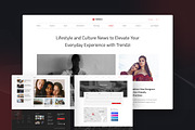 Clean Newspaper & Magazine Website, an UI Kit Template by peterdraw (Thumbnail 9 of 10)