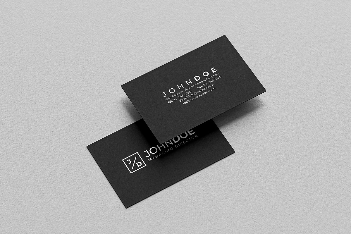 Minimalist Modern Business Card, a Business Card Template by Shahjhan (Photo 3 of 4)