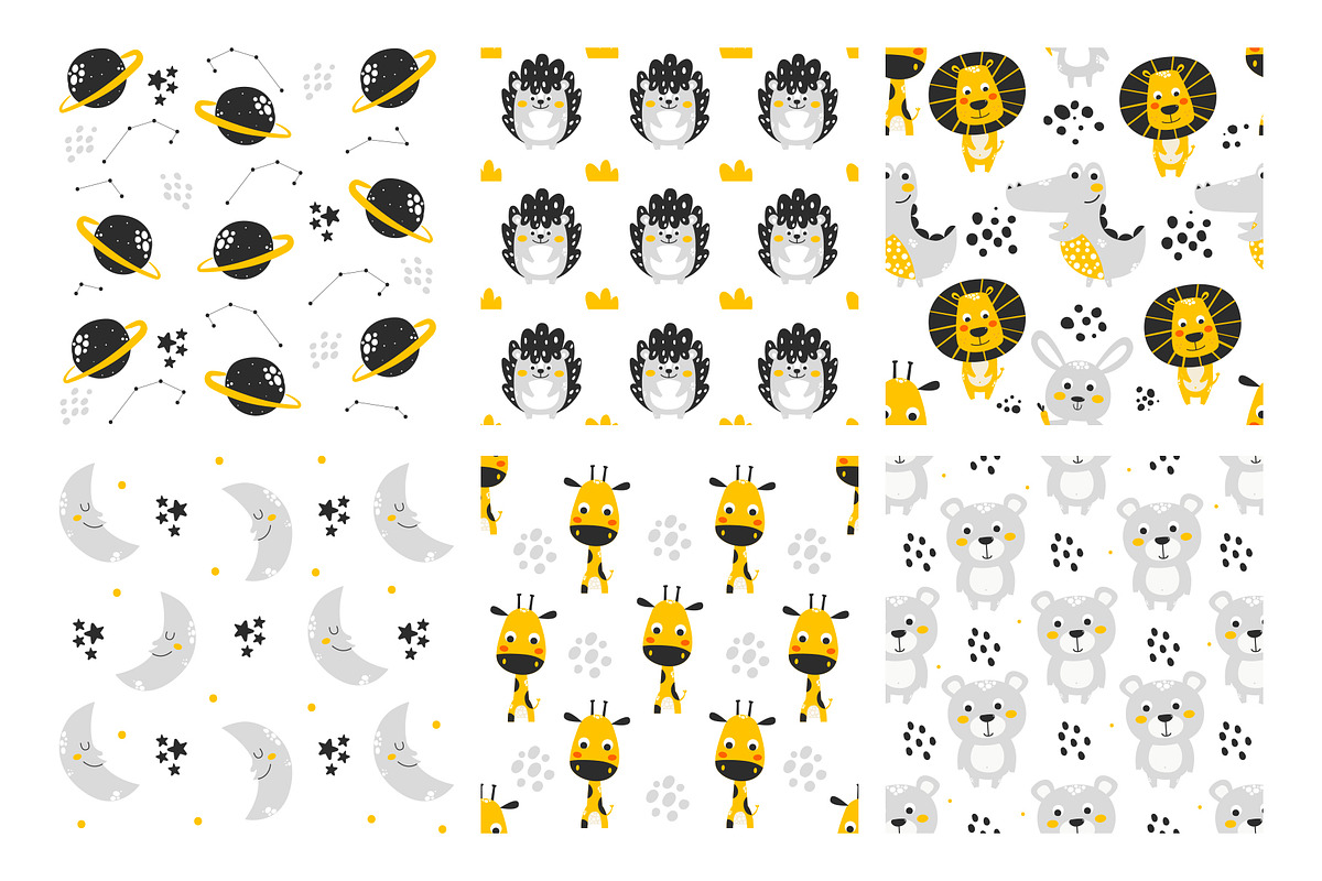 Baby patterns Bundle, an Animal Illustration by Sumacj (Photo 4 of 13)