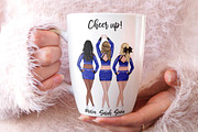 Cheerleaders Clipart, Girls clipart, a Person Illustration by LeCoqDesign (Thumbnail 6 of 8)