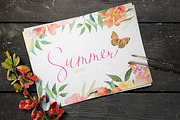 Watercolor flowers. Summer. EPS 10, an Illustration by Julycolor (Thumbnail 7 of 10)