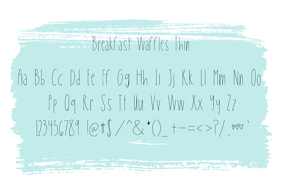 Breakfast Waffles Font