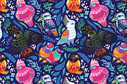 Australian Birds, a Pattern Graphic by PenguinHouse (Thumbnail 5 of 9)