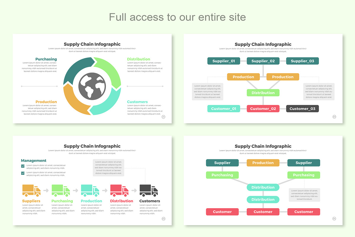 Supply Chain Infographic Keynote, a Templates & Theme by Mighty-Slide (Photo 2 of 7)