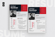 Elegant Stylish CV Resume Design, a Resume Template by dokudokunomi (Thumbnail 1 of 4)