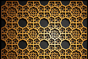 19 GOLDEN SEAMLESS ORIENTAL PATTERNS, a Pattern Graphic by AndisREA (Thumbnail 3 of 3)