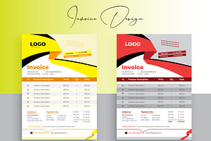 Creative Business Invoice Design Set