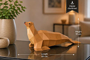 Sea Lion - 3d papercraft, a Card Template by PAPER amaze (Thumbnail 2 of 5)