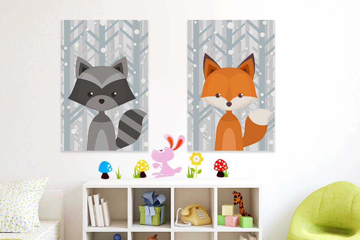 3 Size Posters Mock-up ( Kids Room ), a Product Mockup by ISDESIGN (Photo 3 of 6)