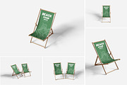 Beach Chair Mockup, a Product Mockup by Indah (Thumbnail 1 of 6)