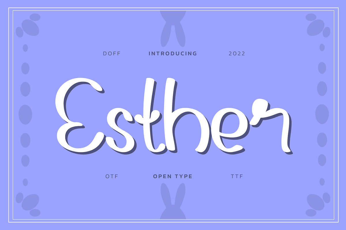 Esther Friendly Display Font, a Serif Font by infernostudio3 (Photo 1 of 10)