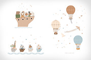 LITTLE TRAVELERS vector set, an Animal Illustration by erasovas (Thumbnail 17 of 19)