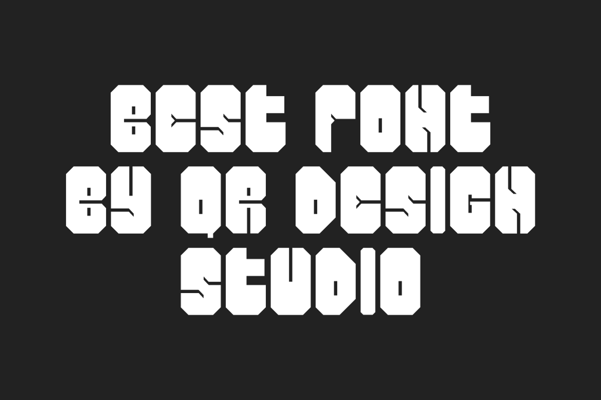 Techno Cracta - Block & Futuristic F, a Sans Serif Font by QR Design Studio (Photo 3 of 6)