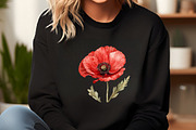 Flowers Clipart Poppy Flowers, an Illustration by DreamCafeArt (Thumbnail 6 of 7)