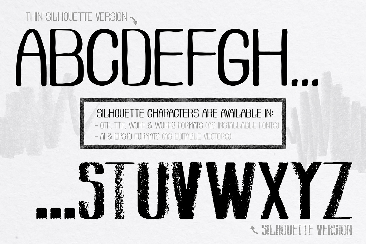 Flat Pencil - SVG font family, a Handwritten Font by Ekaterina Glazkova (Photo 5 of 7)