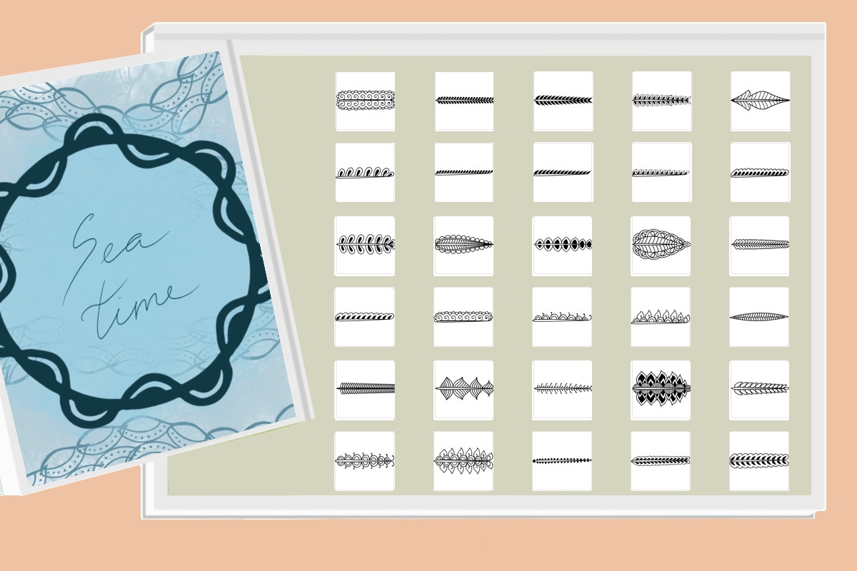 Boho brushes set with stamps, a Brush Add-On by Big Bundles Shop (Photo 25 of 32)