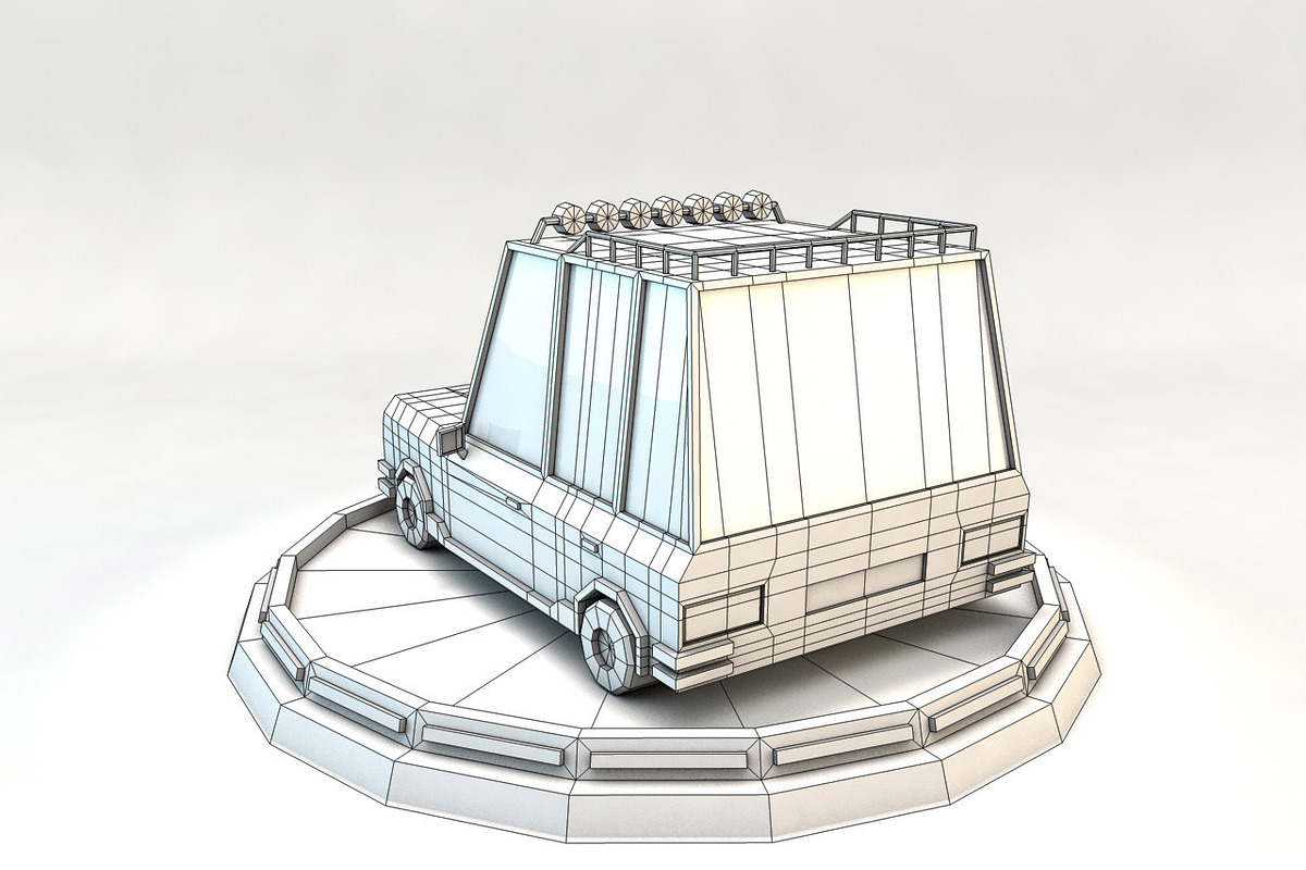 Cartoon Car Set Low Poly 3D Model, a Cars & Vehicle 3D Model by Low Poly Lab (Photo 13 of 13)