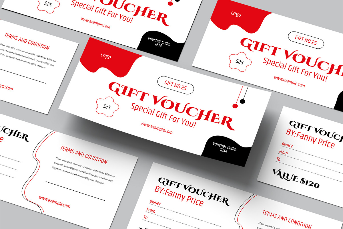 Gift Voucher Layout, a Stationery Template by ContestDesign (Photo 1 of 3)