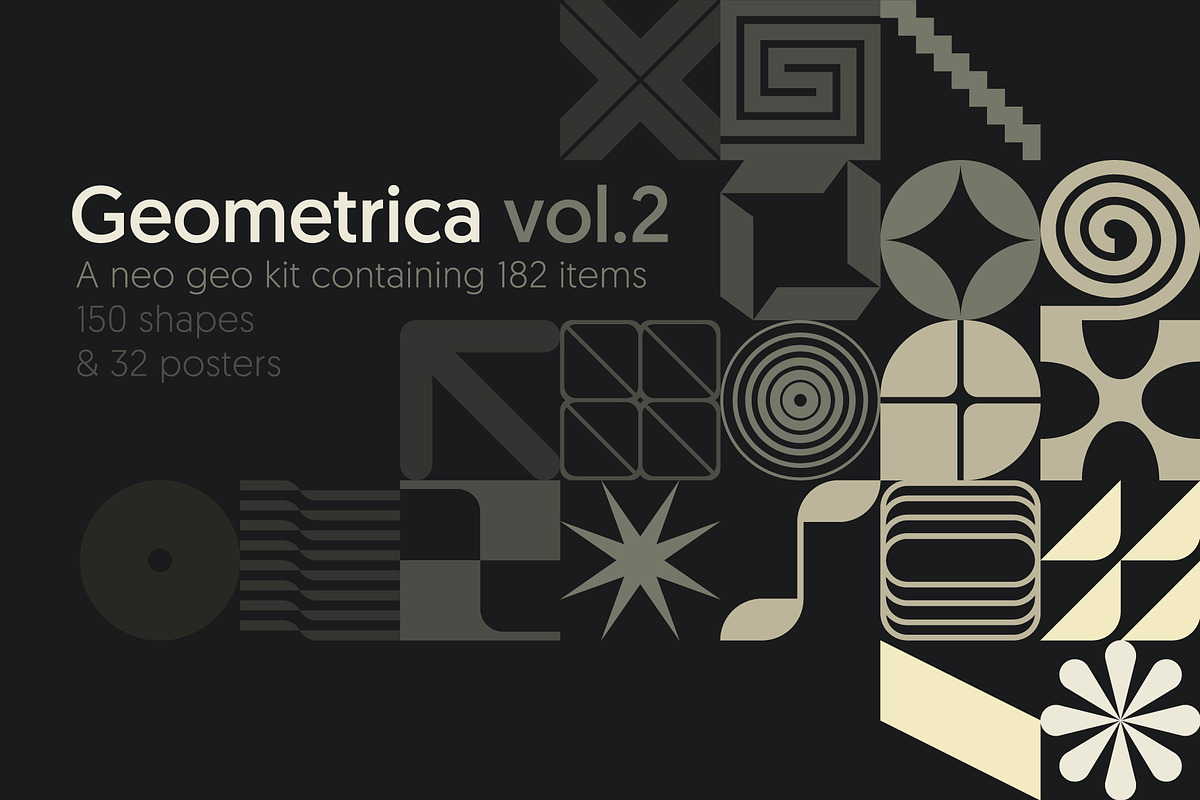 Geometrica Vol.2 – Brutalist Kit, an Object Graphic by Léo Alexandre (Photo 1 of 15)