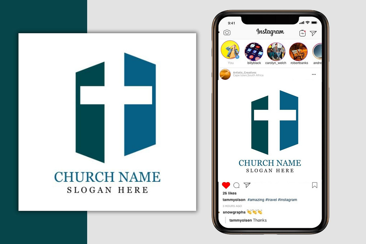 Premium Church Brand Logo Design, a Branding & Logo Template by Mishek Munene (Photo 3 of 9)