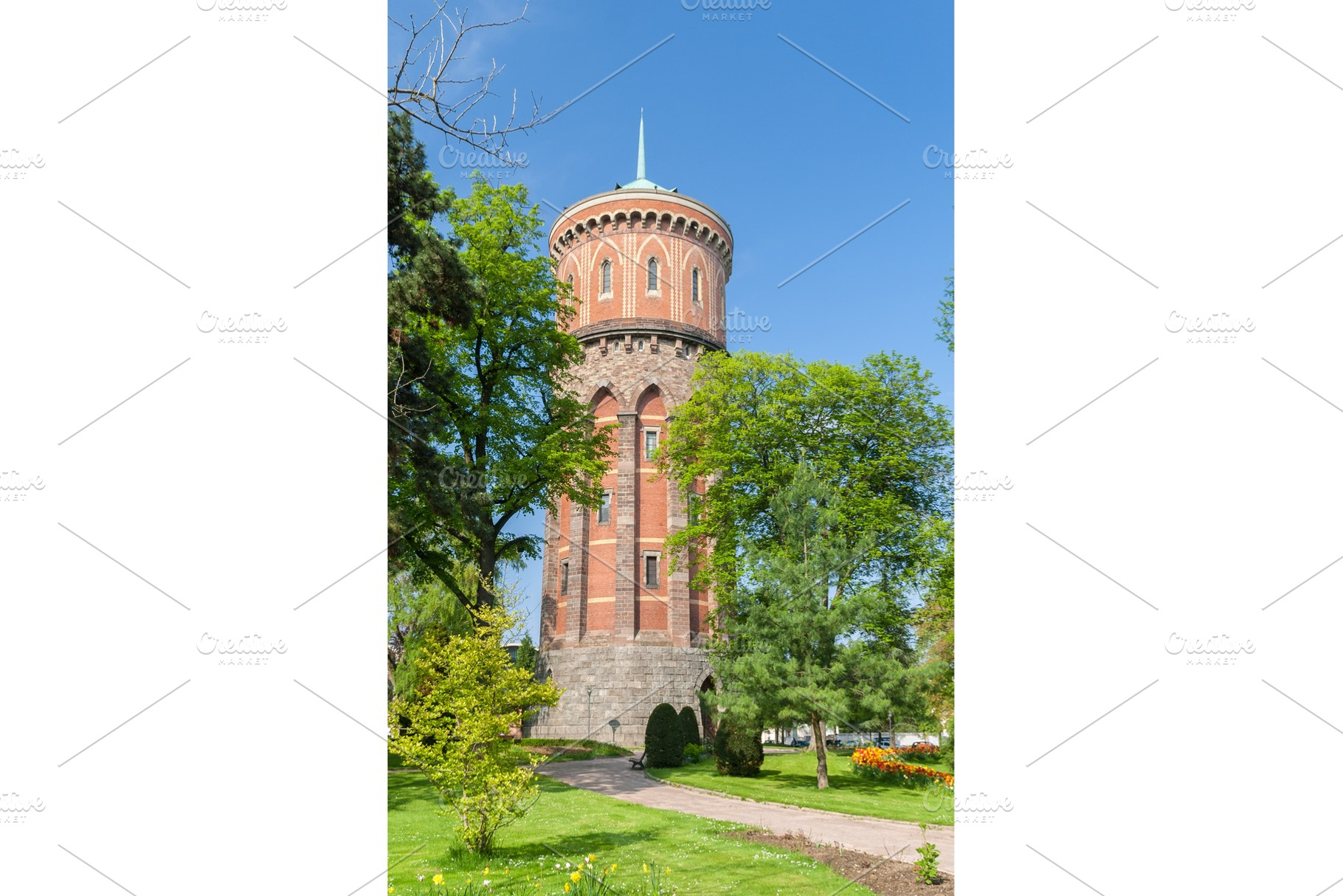 Colmar water tower alsace france stock photo containing colmar and alsace, an Architecture Photo by Leonid Andronov