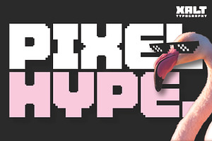 Pixel Hype – Bold Pixel Display Font