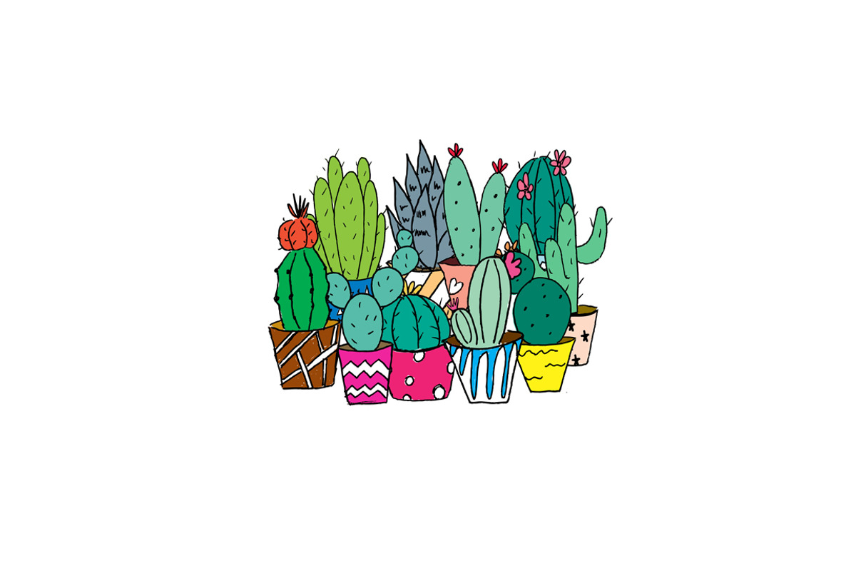 Cacti - Hi Res Vector Clip art, an Illustration by Inksnthings (Photo 6 of 6)