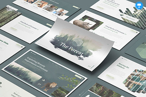 Forest Keynote Presentation, a Presentation Template by Pixslides