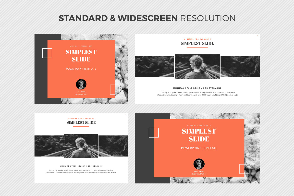 Simplest Slide PowerPoint Template, a Presentation Template by Wipavee (Photo 2 of 4)