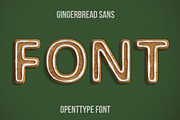 Gingerbread Sans Font, a Sans Serif Font by Handmadefont (Thumbnail 1 of 9)