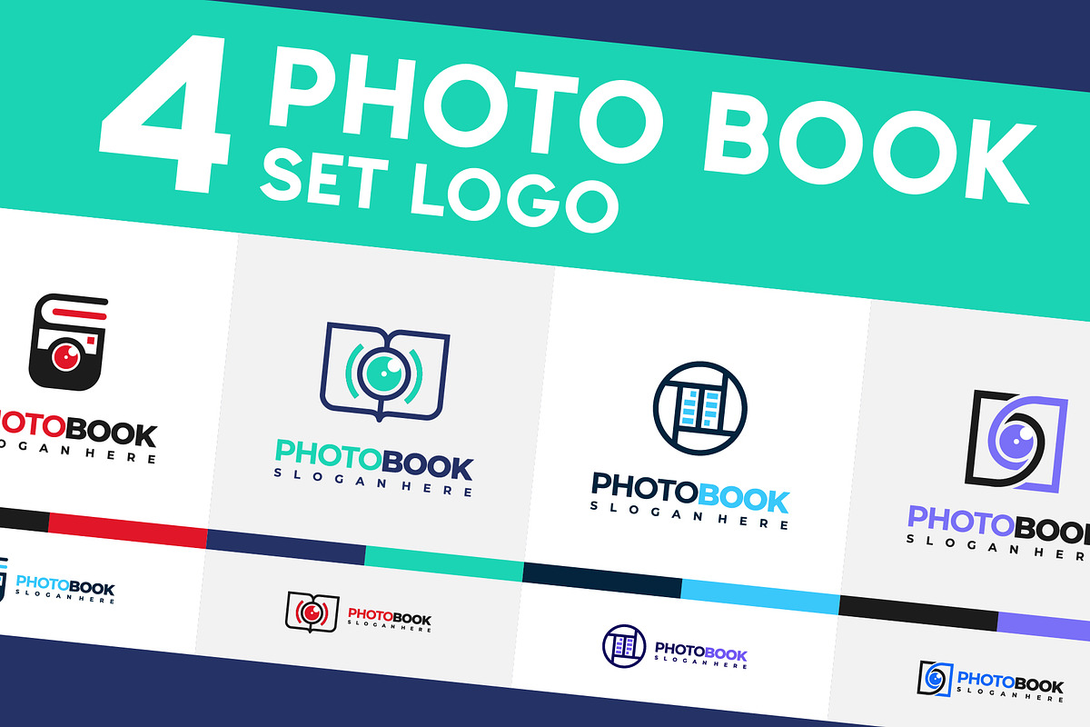 Set of Photo Album Logo Template, a Branding & Logo Template by Lucky Creative (Photo 1 of 5)