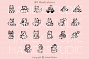 45 Westie Dog Procreate Stamps, a Brush Add-On by HalieKStudio (Thumbnail 3 of 9)