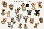 Watercolor Safari Baby Animals, an Animal Illustration by Elena Dorosh (Thumbnail 4 of 7)