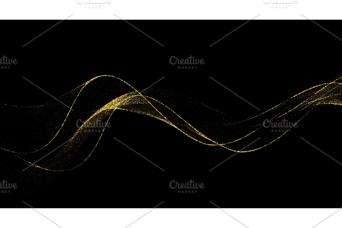 Abstract shiny gold glitter design, a Texture Illustration by Marinstri